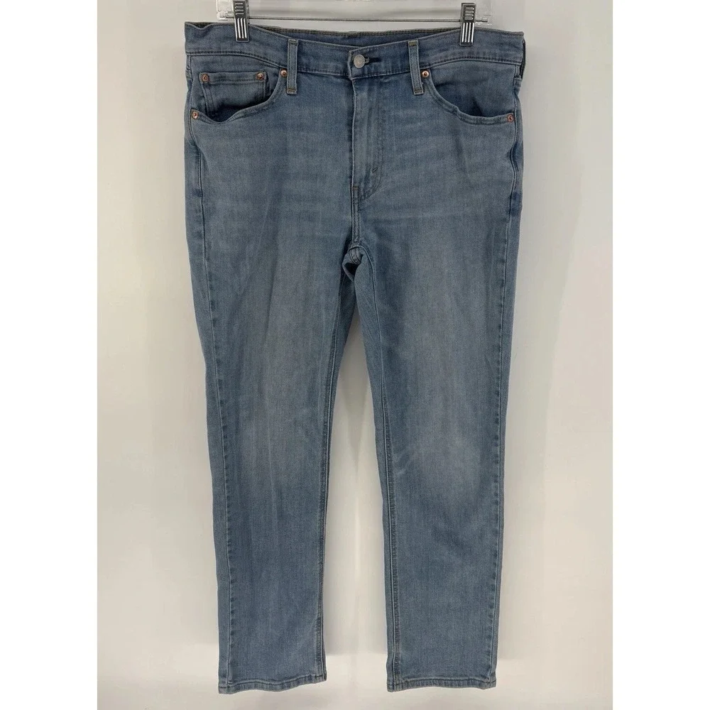 Levis 541 Athletic Taper Jeans Mens 33x32 Fits 33X31 Light Wash Stretch Pants